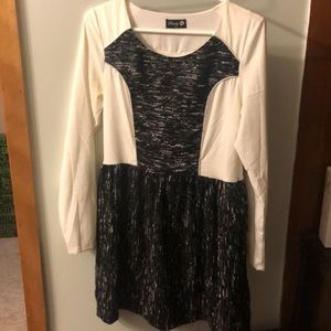 Black and white dress